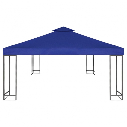 Pavillon-Ersatzdach 310 g/m² Dunkelblau 3x3 m