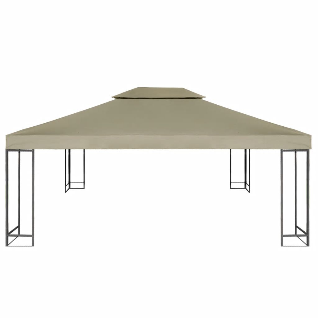 Pavillon-Dachplane Ersatzdach 310 g/m² Beige 3×4 m