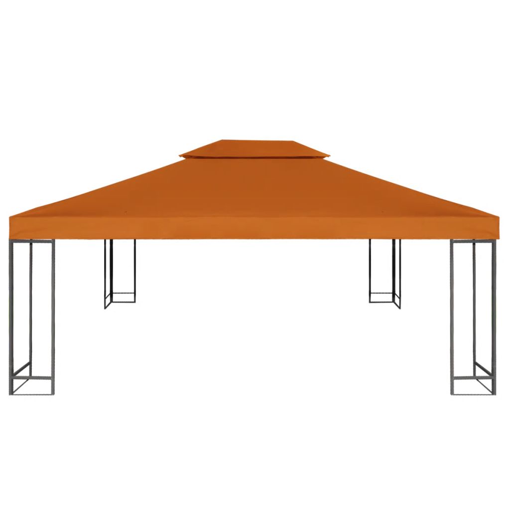 Pavillon-Ersatzdach 310 g/m² Orange 3x4 m