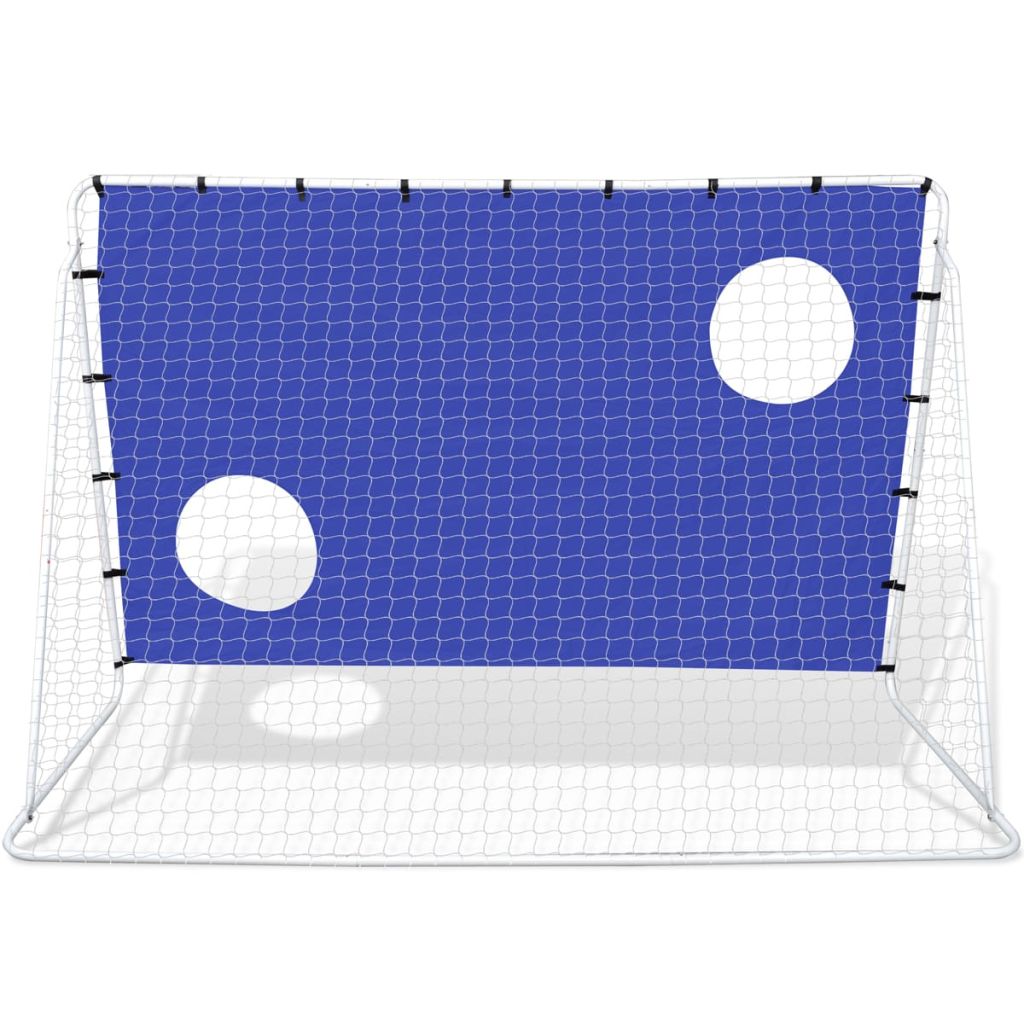 Fußball Tor mit Torschusswand Stahl 240 x 92 x 150 cm