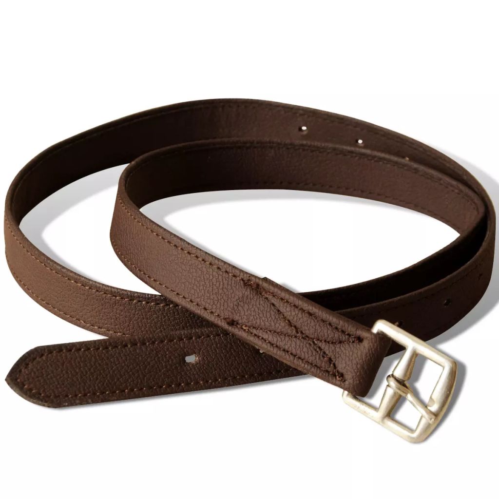 Pferdereiten Sattelset 16 echtes Leder braun 14 cm 5-in-1