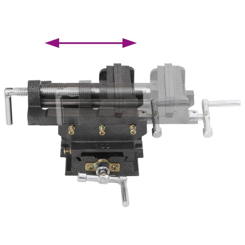 Maschinenschraubstock Kreuztisch Handbetrieb 78 mm