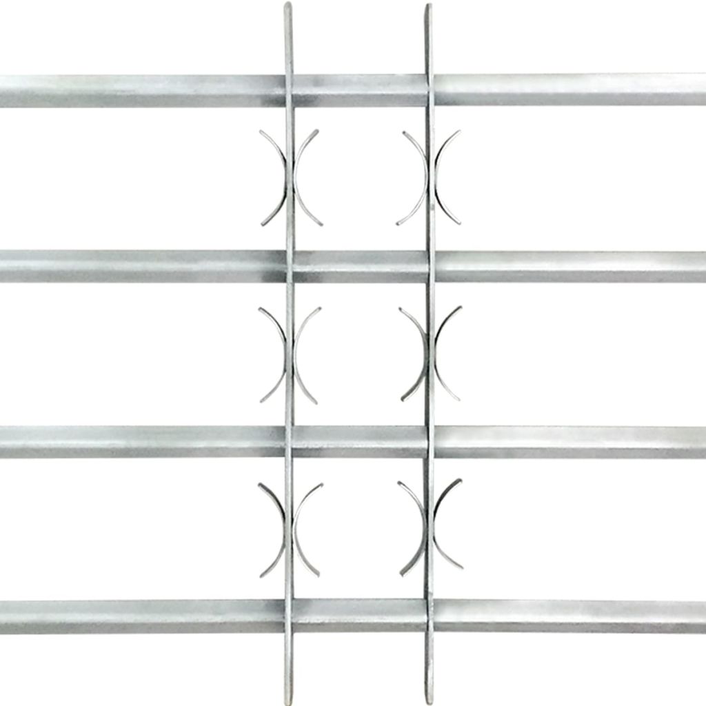 Fenstergitter Verstellbar mit 4 Querstäben 500-650 mm