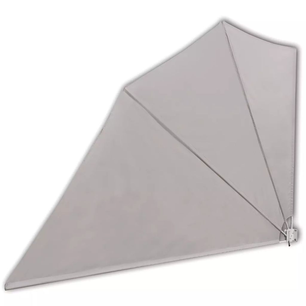 Faltbarer Balkonfächer Creme 160×240 cm