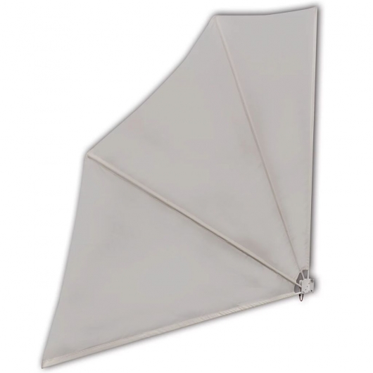 Faltbarer Balkonfächer Creme 140×140 cm
