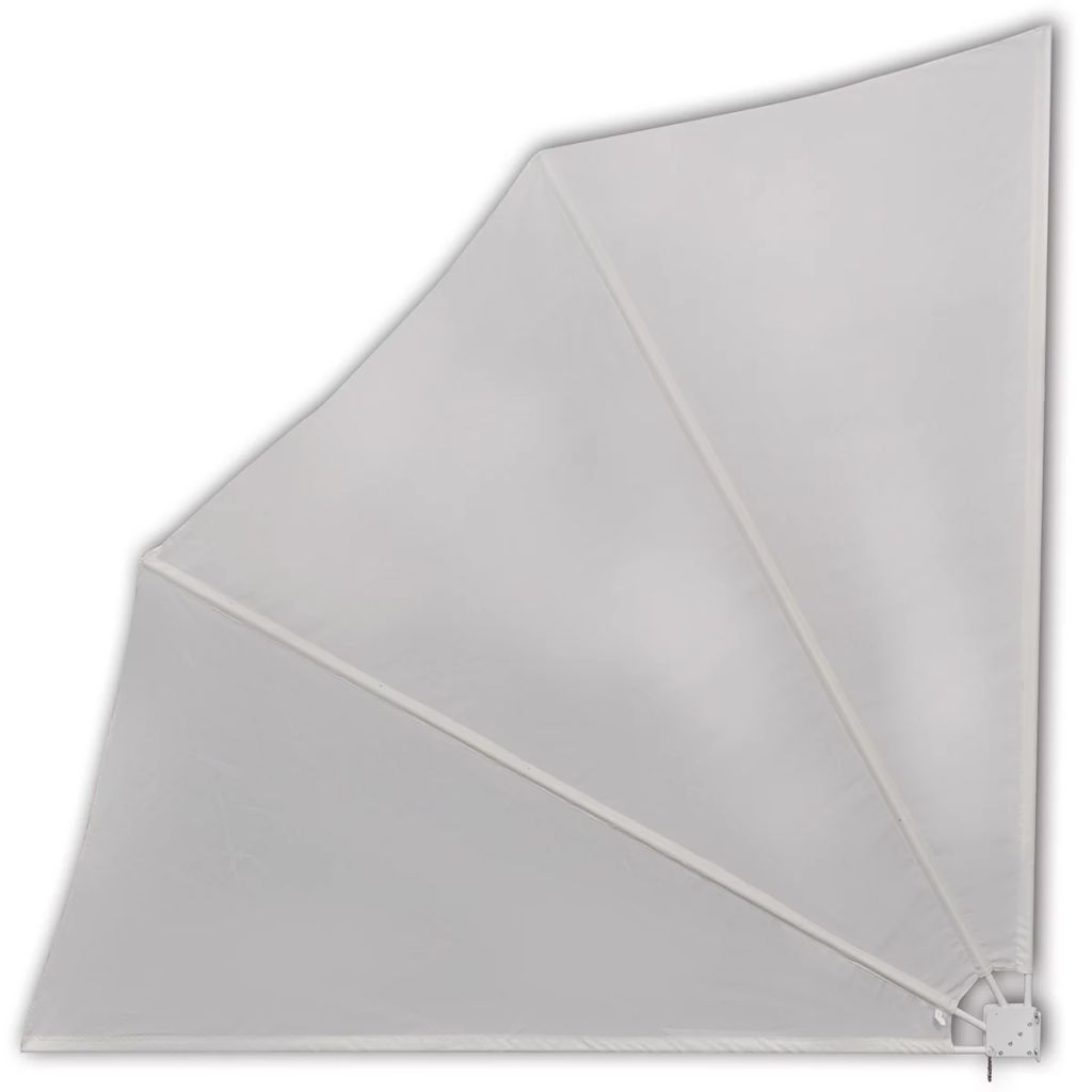 Faltbarer Balkonfächer Creme 140×140 cm