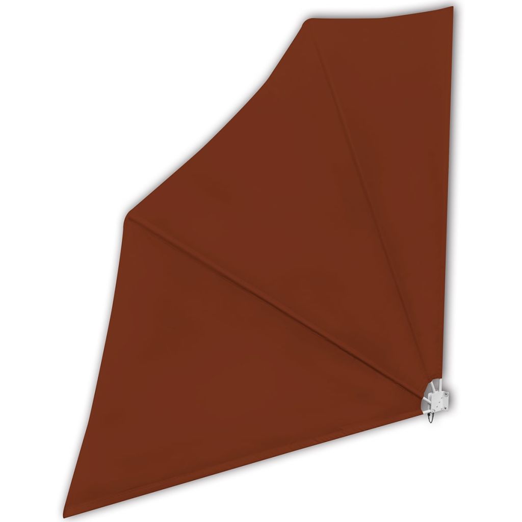 Faltbarer Balkonfächer Terracotta-Rot 140×140 cm