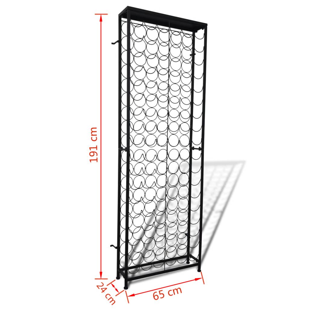 Flaschenregal für 108 Flaschen Metall