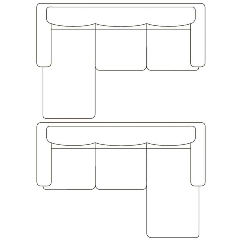 L-förmiges Sofa 3-Sitzer Kunstleder Schwarz