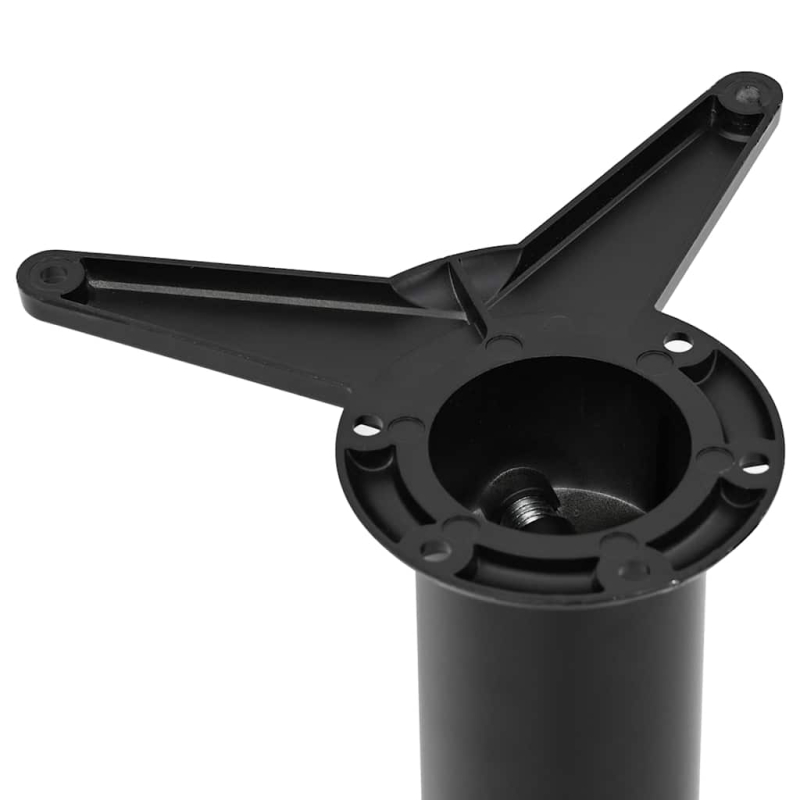 4 höhenverstellbare Tischbeine Schwarz 870 mm