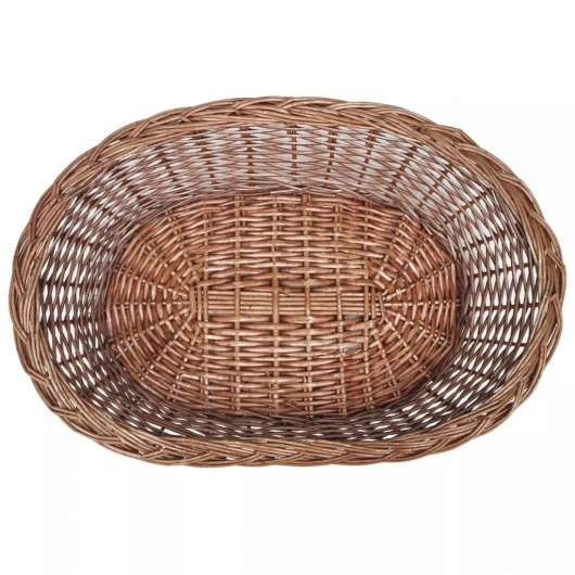 Hundekorb aus Weide Natur 50 cm