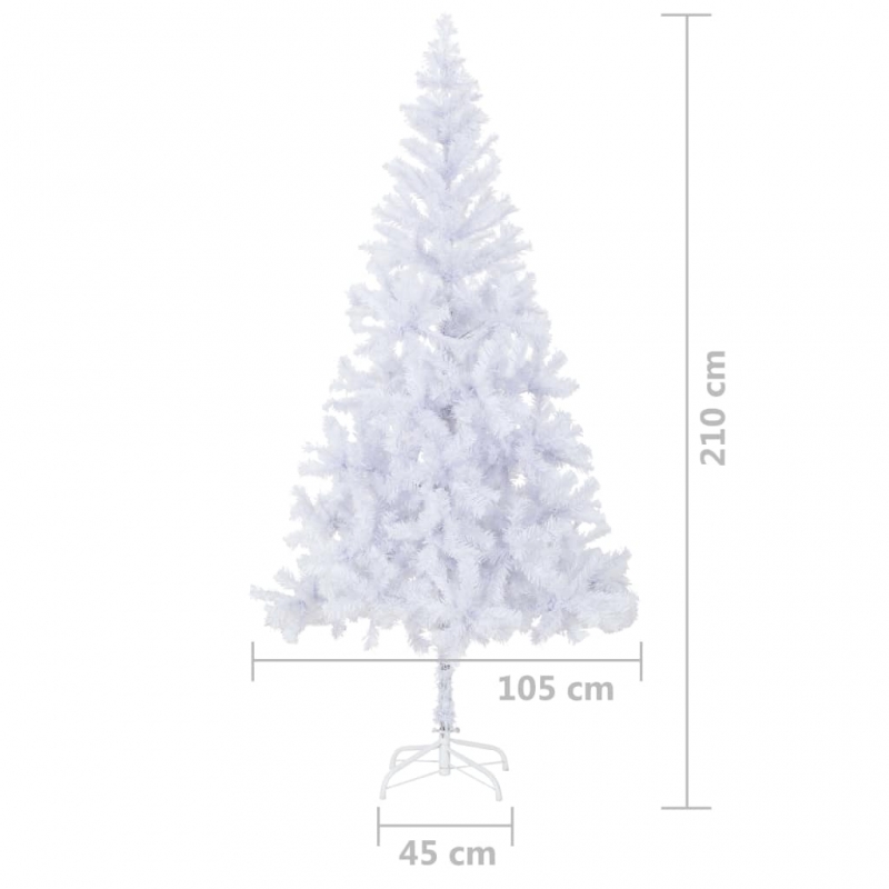 Künstlicher Weihnachtsbaum mit Stahlständer 210 cm 910 Zweige