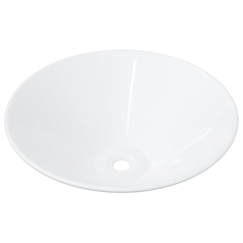 Waschbecken 2 Stk. Weiß 42x42x14 cm Keramik