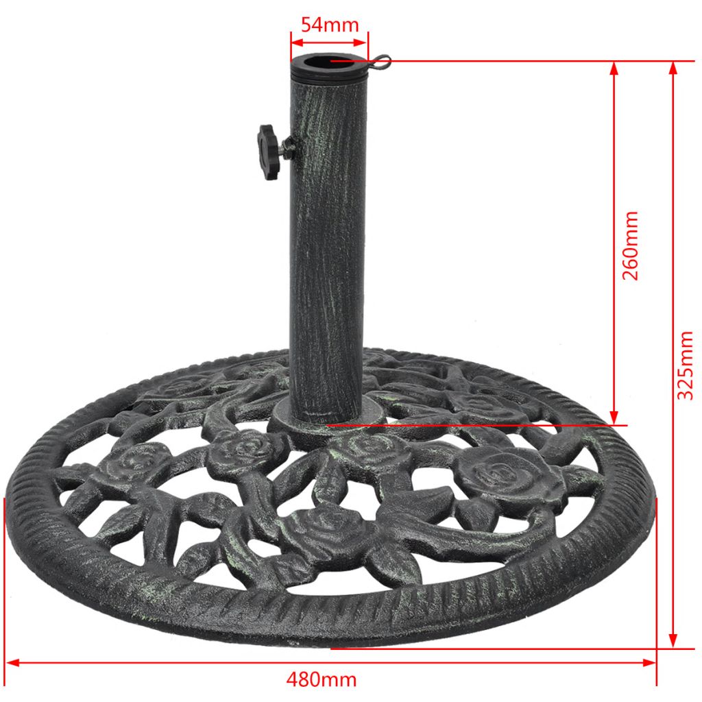 Sonnenschirmständer Gusseisen 12 kg 48 cm