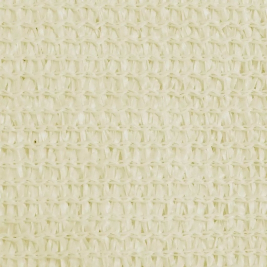 Sonnensegel HDPE Rechteckig 4x6 m Creme
