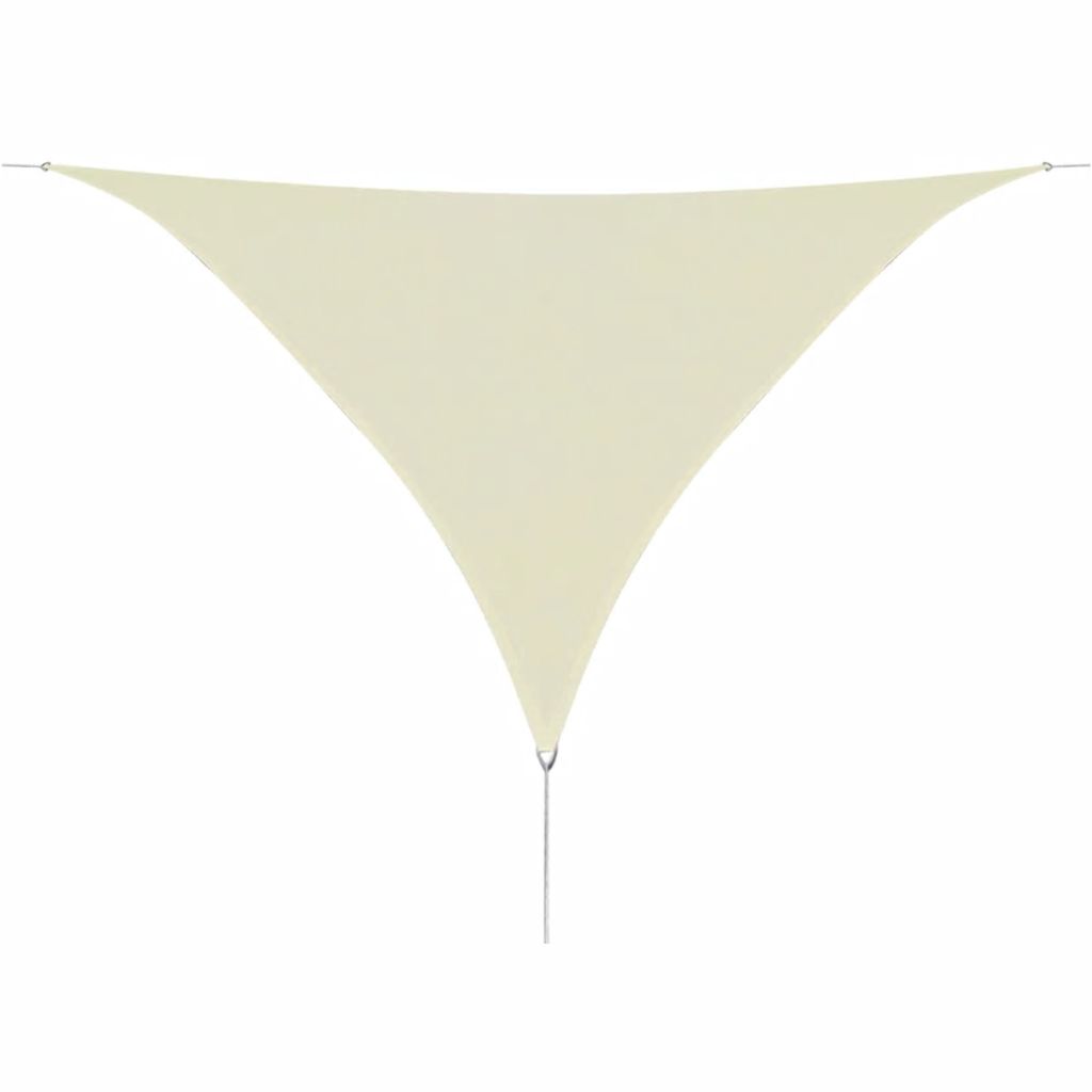 Sonnensegel HDPE Dreieckig 5x5x5 m Creme
