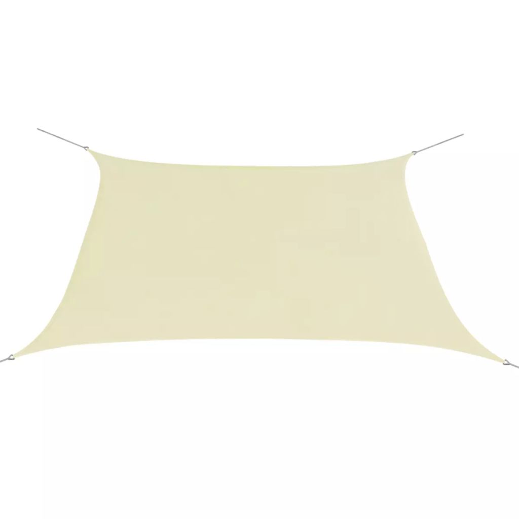 Sonnensegel Oxford-Gewebe Quadratisch 3,6x3,6 m Creme