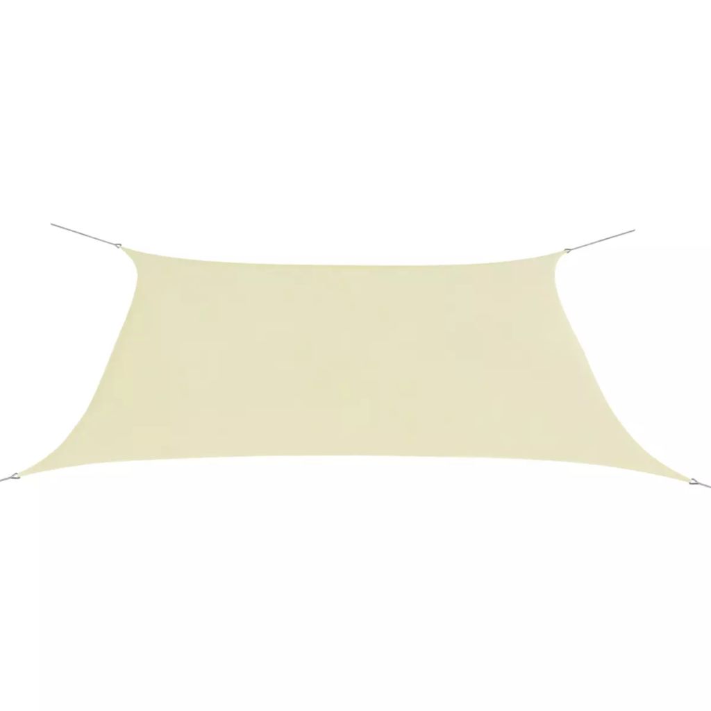 Sonnensegel Oxford-Gewebe Rechteckig 2x4 m Creme