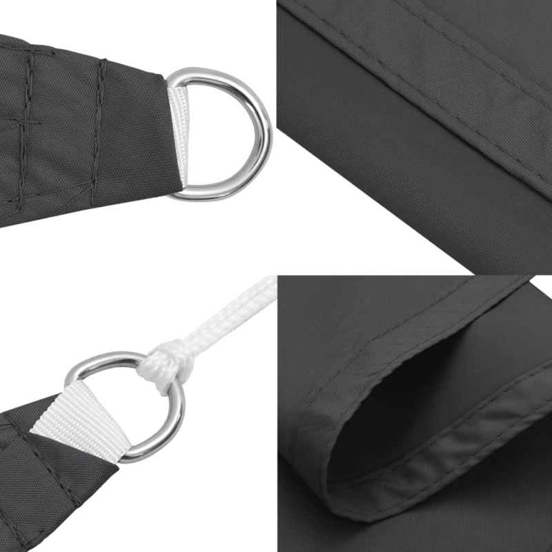 Sonnensegel Oxford-Gewebe Quadratisch 3,6x3,6 m Anthrazit