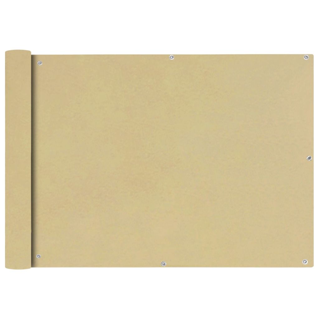 Balkonsichtschutz Oxfordgewebe 75x600 cm Beige