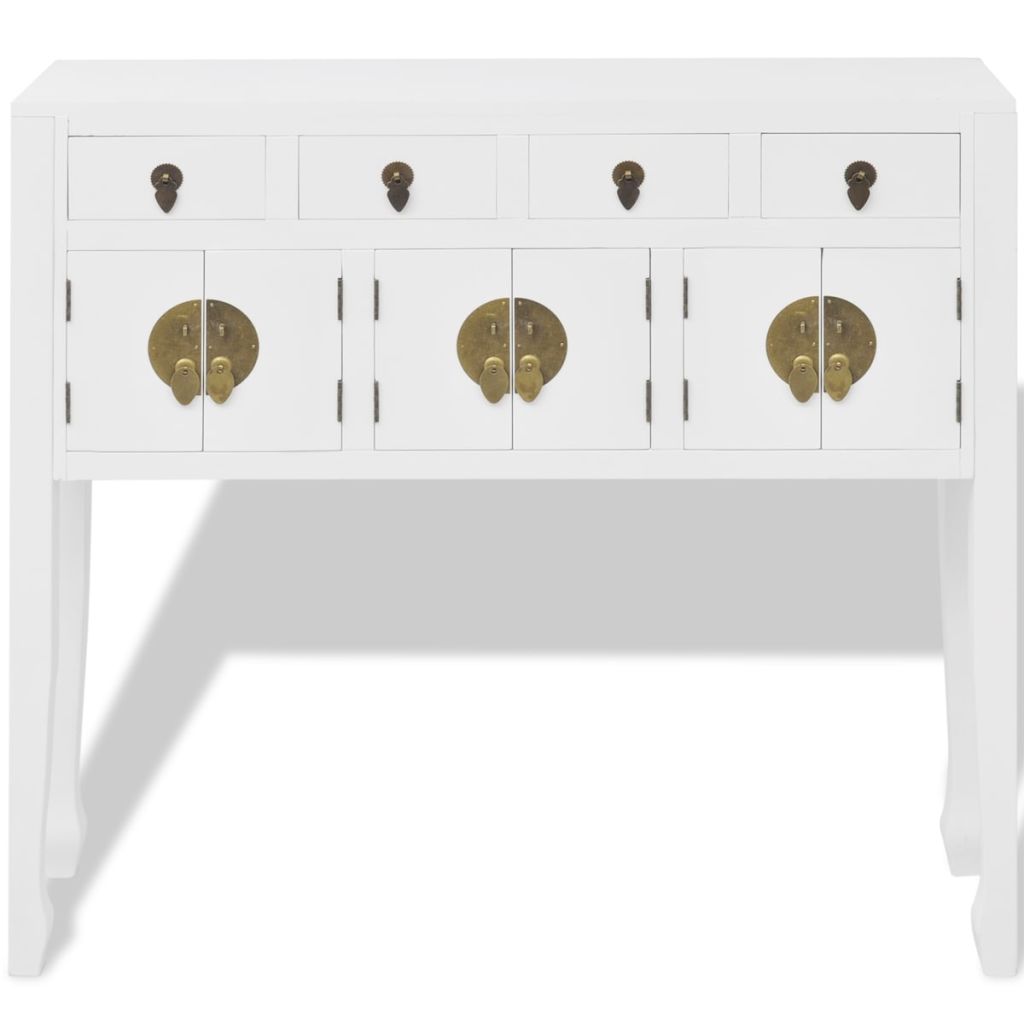 Sideboard Chinesischer Stil Massivholz Weiß