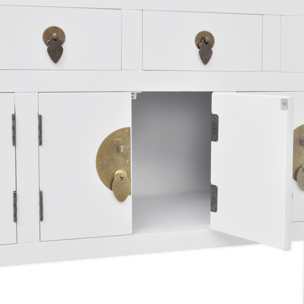 Sideboard Chinesischer Stil Massivholz Weiß