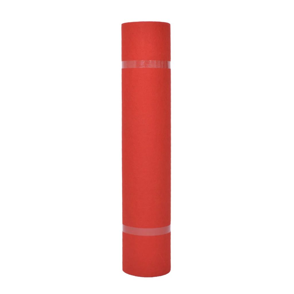 Messeteppich Glatt 1x24 m Rot