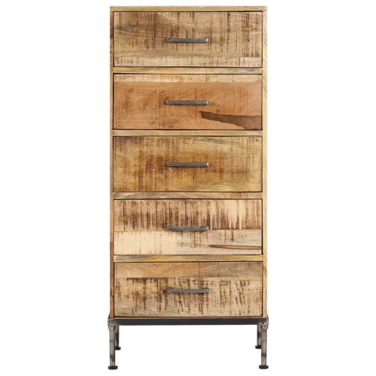 Kommode 45x35x106 cm Massivholz Mango