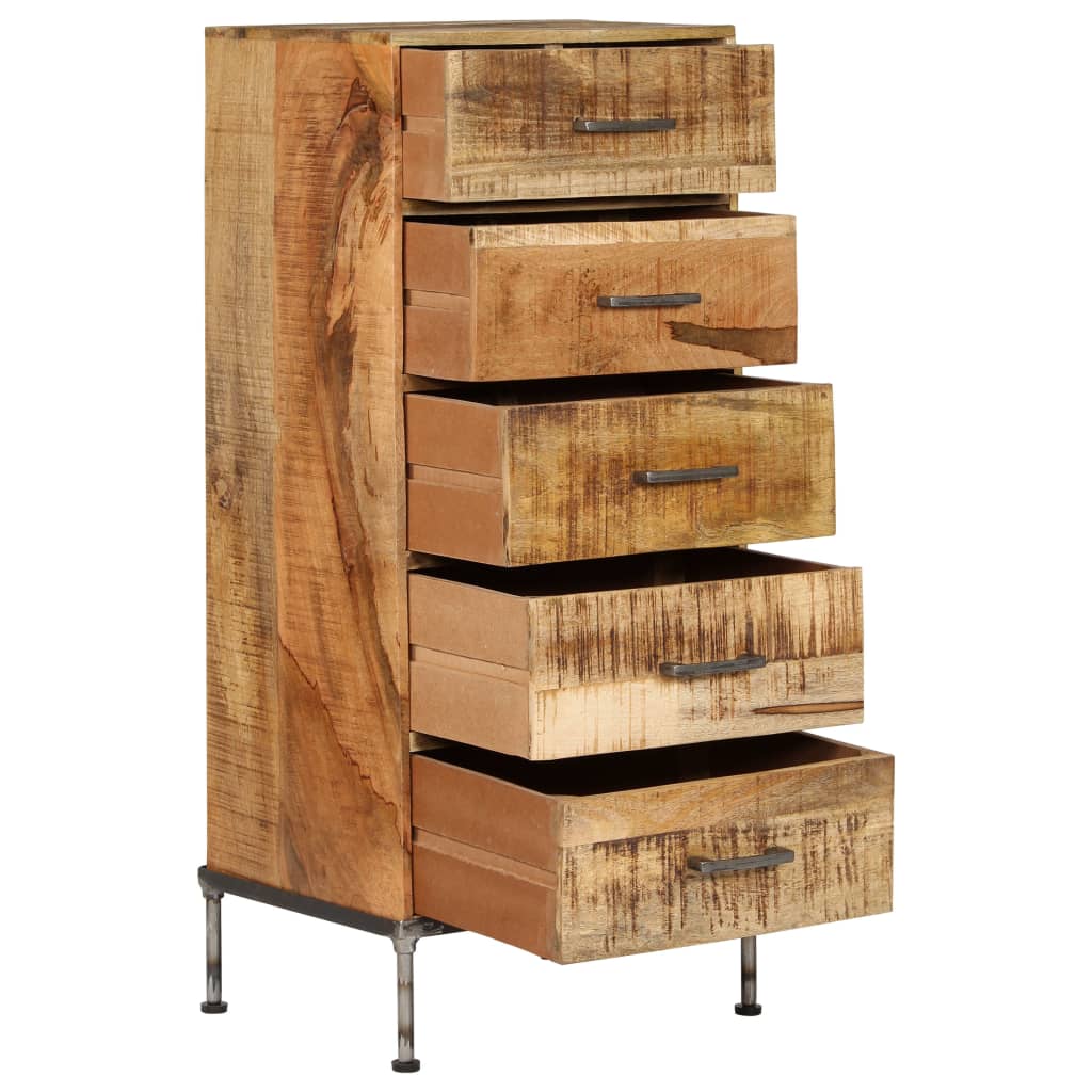 Kommode 45x35x106 cm Massivholz Mango