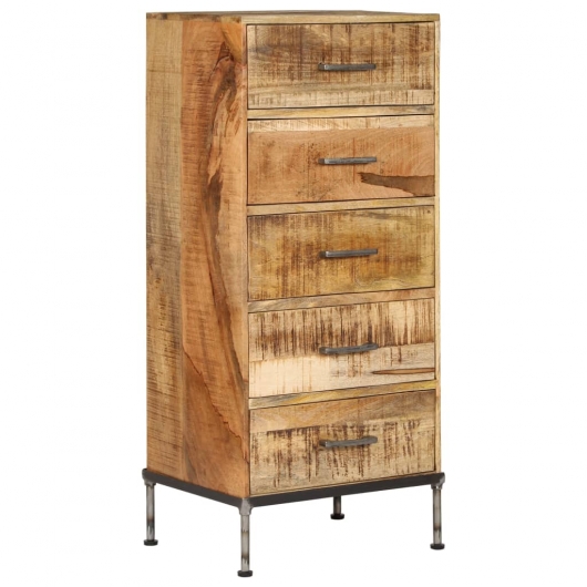 Kommode 45x35x106 cm Massivholz Mango