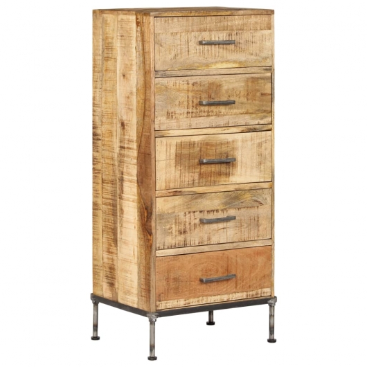 Kommode 45x35x106 cm Massivholz Mango