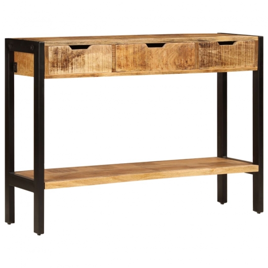 Sideboard mit 3 Schubladen 110x35x75 cm Massivholz Mango