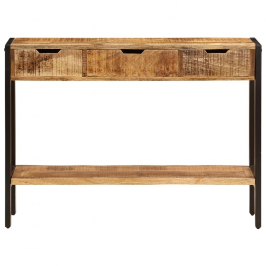 Sideboard mit 3 Schubladen 110x35x75 cm Massivholz Mango