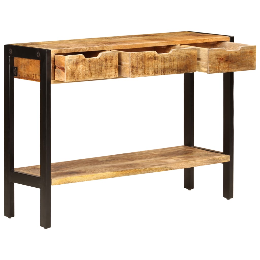 Sideboard mit 3 Schubladen 110x35x75 cm Massivholz Mango