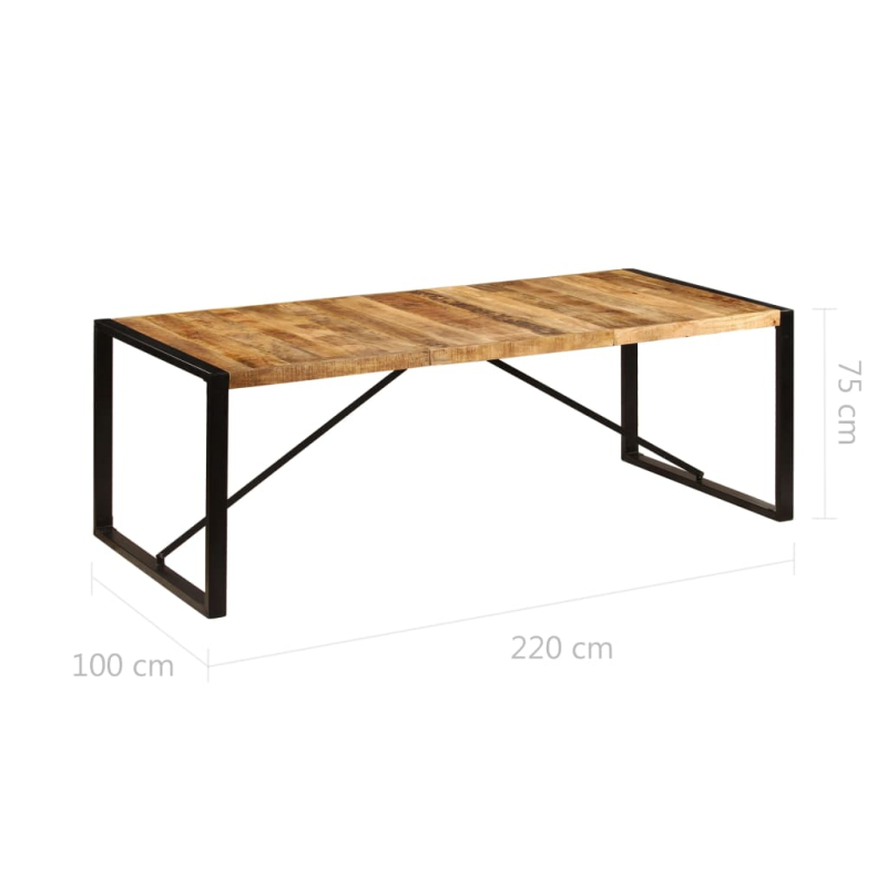 Esstisch 220x100x75 cm Massivholz Mango