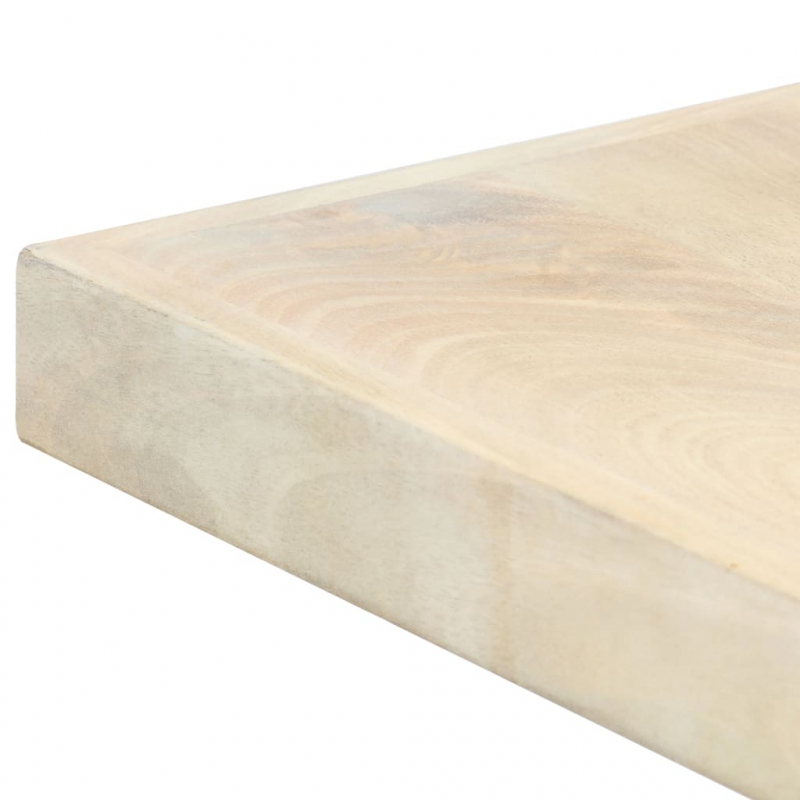 Esstisch Weiß 160x80x75 cm Massivholz Mango