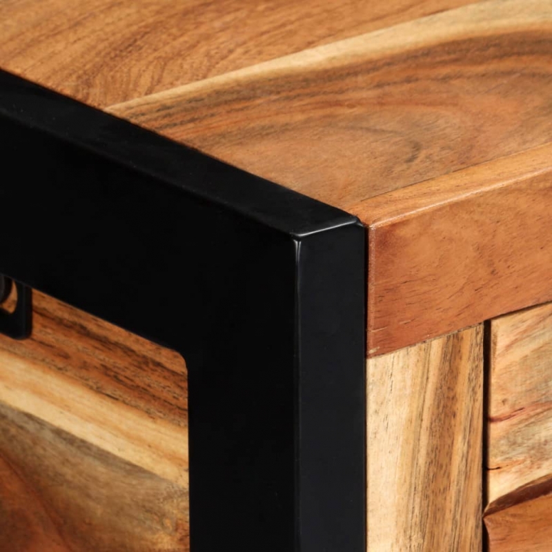 Sideboard 120 x 35 x 75 cm Massivholz Akazie
