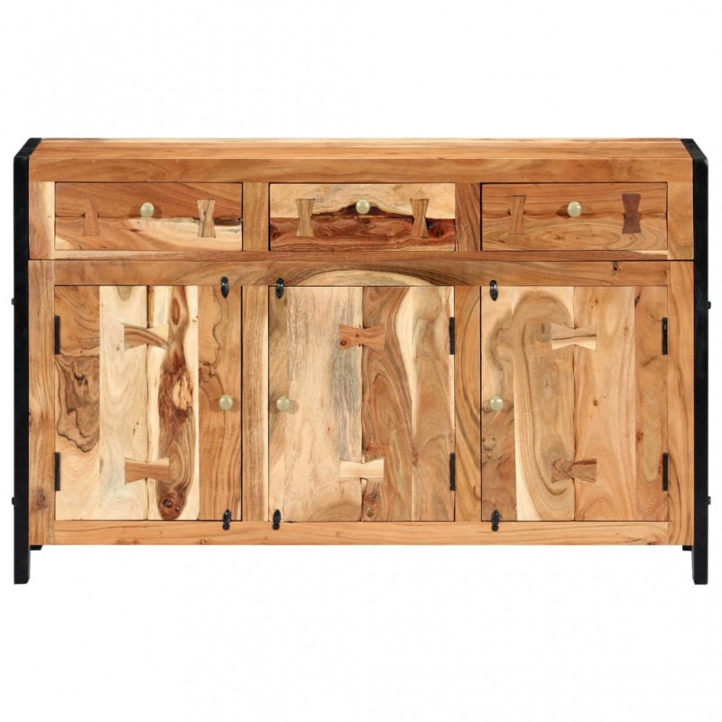 Sideboard 120 x 35 x 75 cm Massivholz Akazie