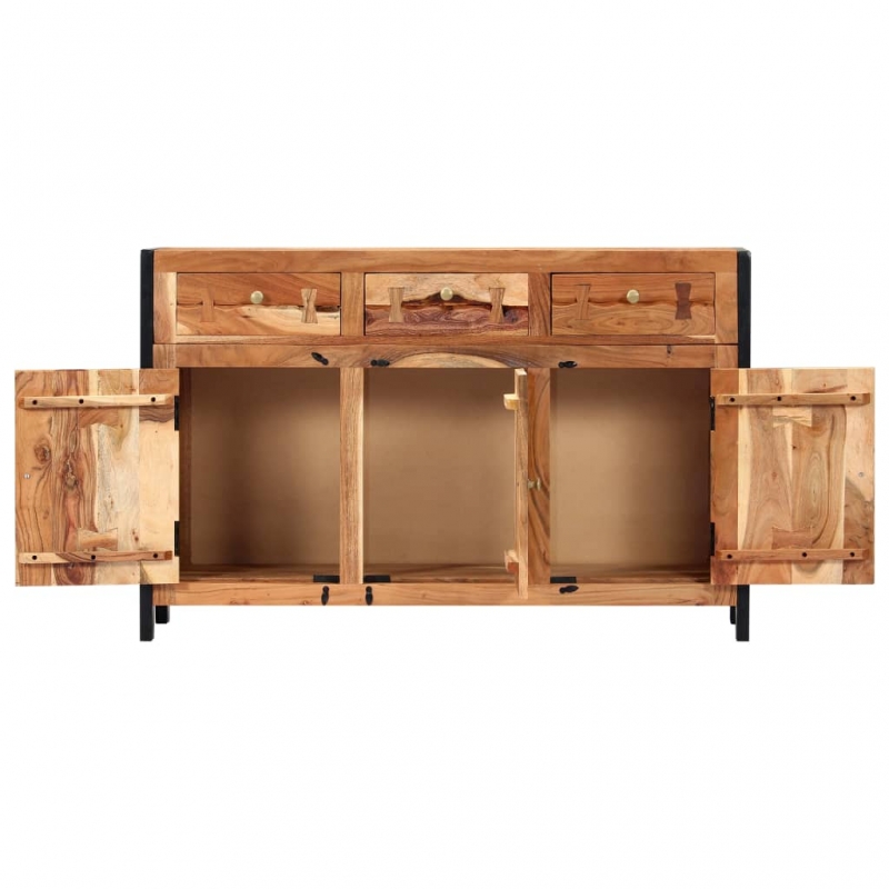 Sideboard 120 x 35 x 75 cm Massivholz Akazie