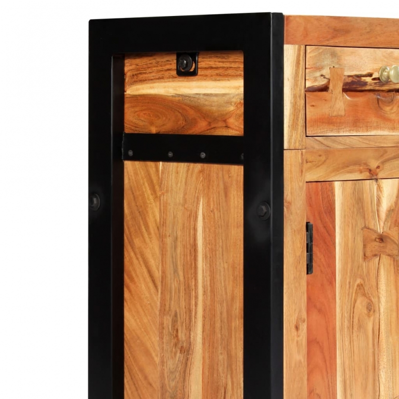 Sideboard 120 x 35 x 75 cm Massivholz Akazie
