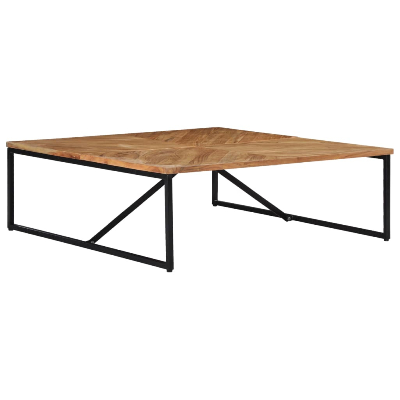 Couchtisch 110x110x36 cm Massivholz Akazie