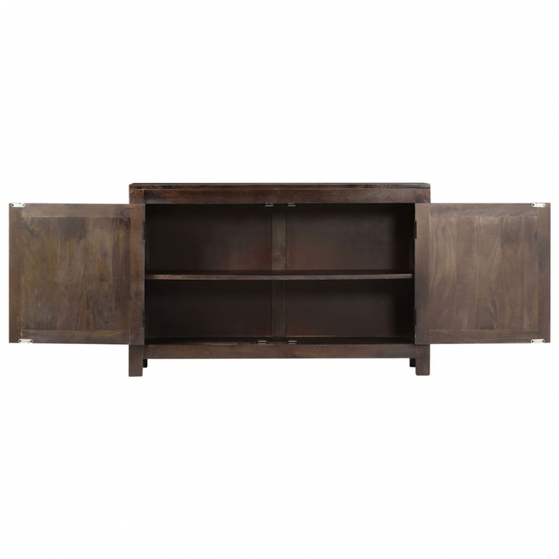 Sideboard mit Schnitzereien 110x35x70 cm Massivholz Mango