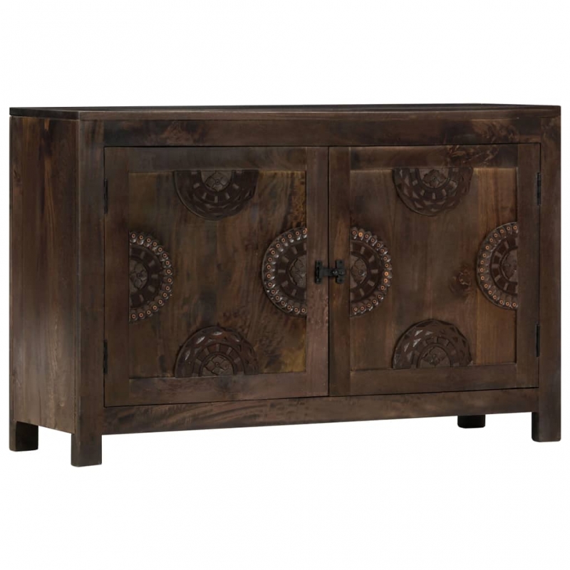 Sideboard mit Schnitzereien 110x35x70 cm Massivholz Mango