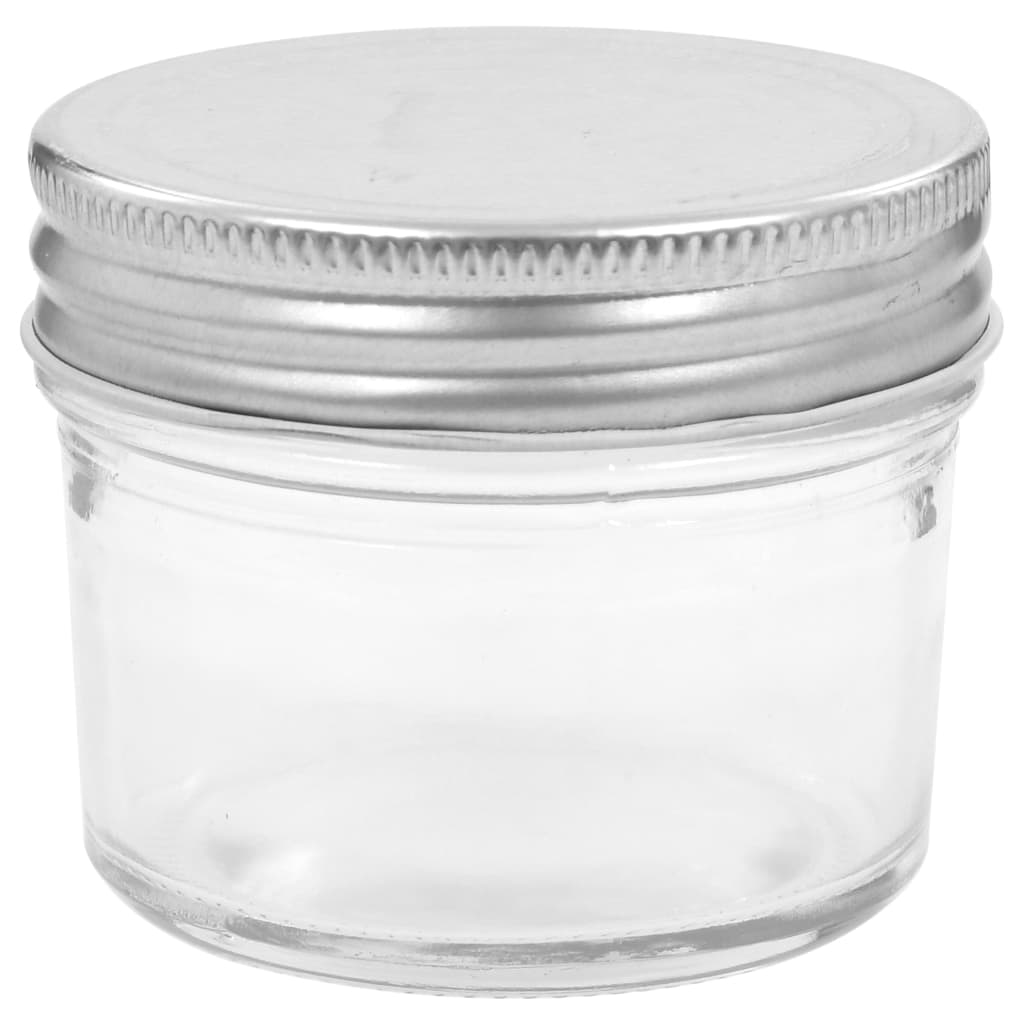 Marmeladengläser mit Silbernen Deckeln 96 Stk. 110 ml