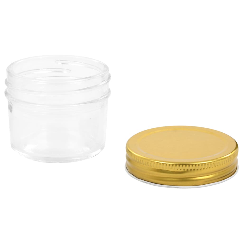 Marmeladengläser mit goldenem Deckel 96 Stk. 110 ml