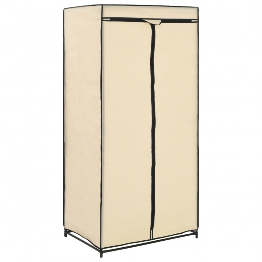 Kleiderschrank Creme 75×50×160 cm