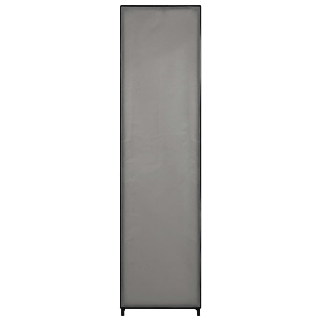 Kleiderschrank mit 4 Fächern Grau 175 x 45 x 170 cm