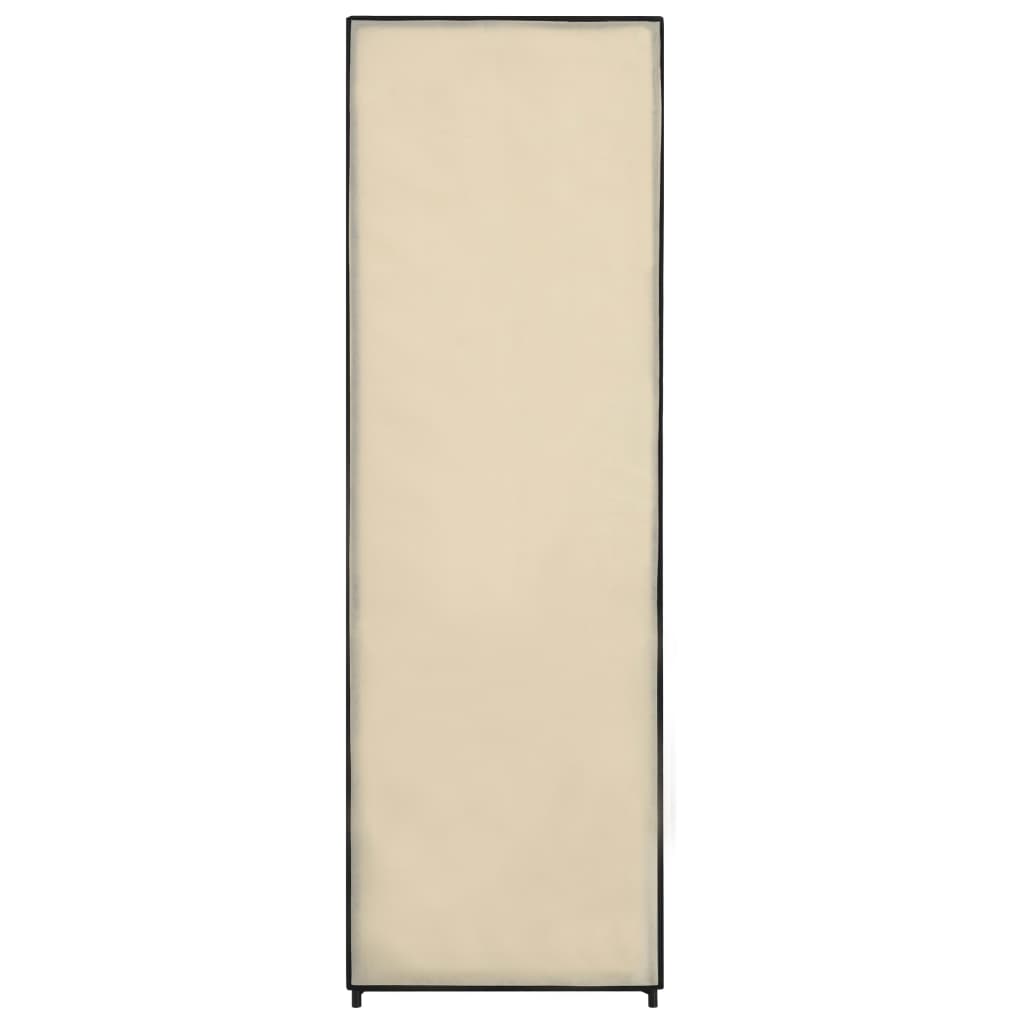 Kleiderschrank Creme 87 x 49 x 159 cm Stoff