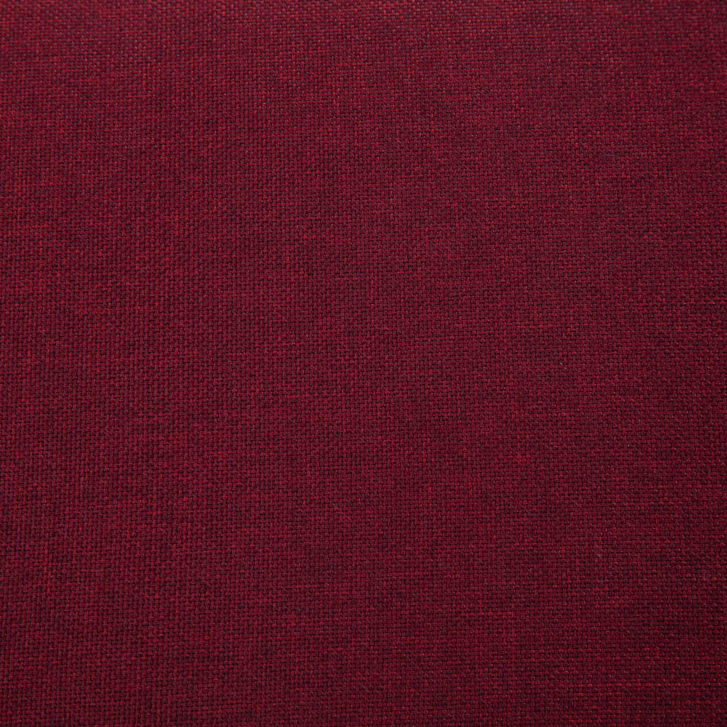 Bank mit Staufach 116 cm Weinrot Polyester