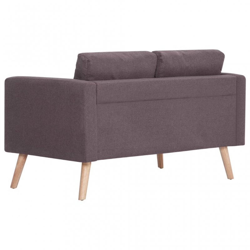 2-Sitzer-Sofa Stoff Taupe